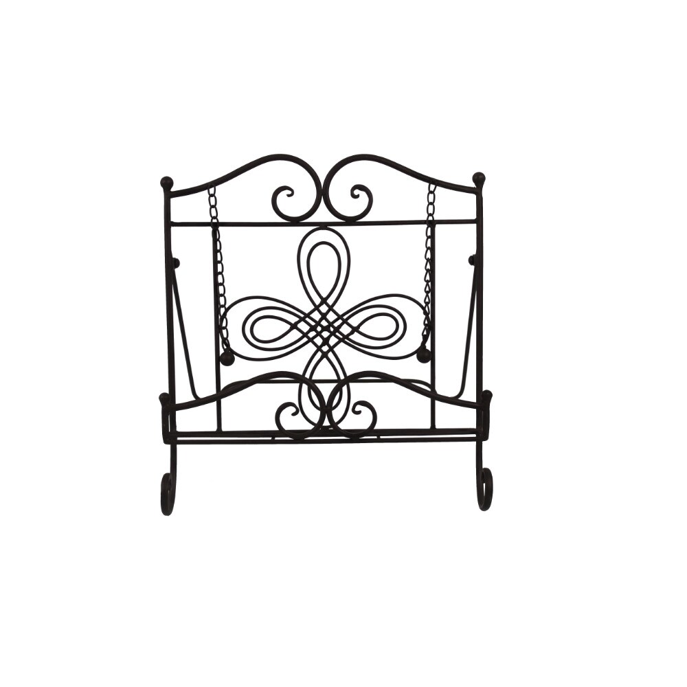 Benzara 13.5-in Black Tubular Metal Tabletop Decoration | C482-MTL0014