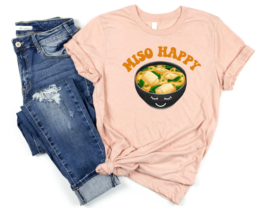 Noodle Lover Gifts, Miso Soup Shirt, Cute Japanese Comedy T-Shirt, Food Puns Valentines Day