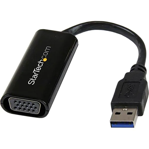 StarTech USB32VGAES Slim USB 3.0 to VGA External Video Card Multi Monitor Adapter