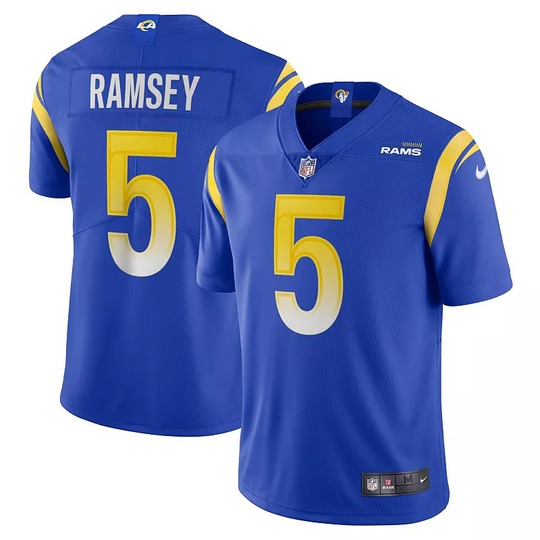 Men's Nike Jalen Ramsey Royal Los Angeles Rams Team Vapor Limited Jersey, Size: Large, LAR Blue