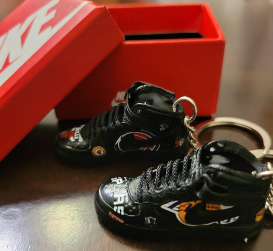 Mini 3D Sneaker Keychain, All Star Airforce, Basketball, East Conference West