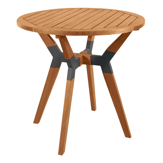 Round Eucalyptus Wood Canary Bistro Table: Natural by World Market