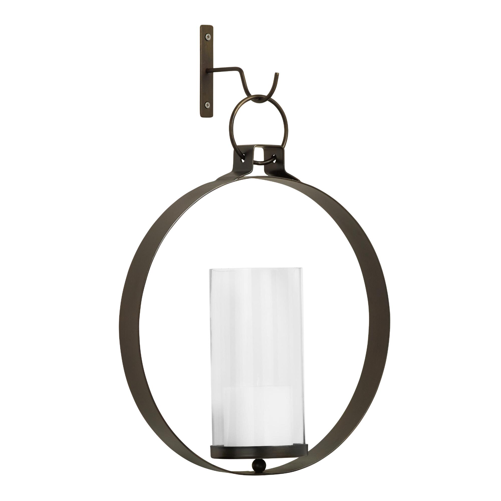 Bronze Circle Ethan Pendant Sconce - Metal by World Market