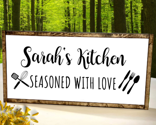 Personalized Kitchen Signs-Gifts-Decor-Items-Kitchen Decor-Art-Gift For Mom Birthday-Wall Decor-Gift Cook-Chef-Custom Sign Gift