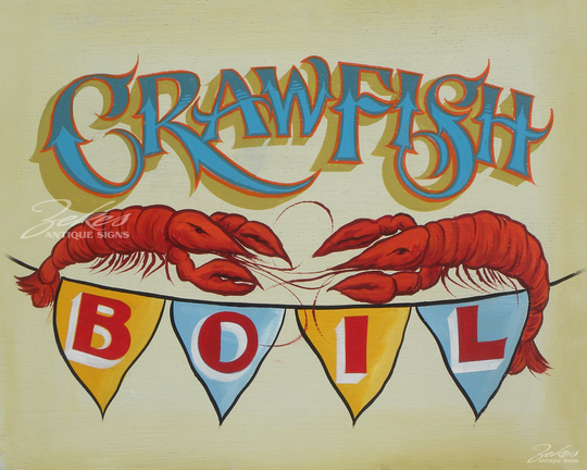 Crawfish Boil Art Print - Seafood Theme, Beach House Decor - Louisana Mudbugs & Beer. Great For A Gift, Bar Decor. Cajun Bayou - Front Porch