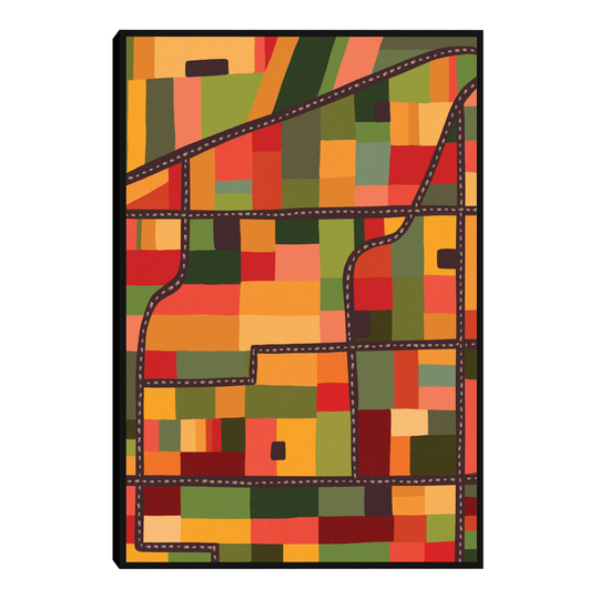 Flower Fields II by Alisa Galitsyna Framed Canvas Wall Art: Multi by World Market
