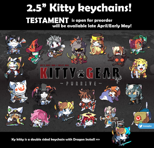 Kitty Gear Keychains Strive + Xrd