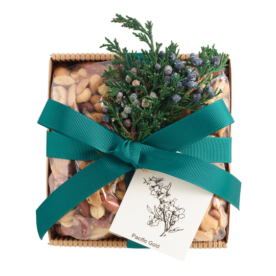 Mixed Nuts Square Natural Corrugated Tin Tray by World Market