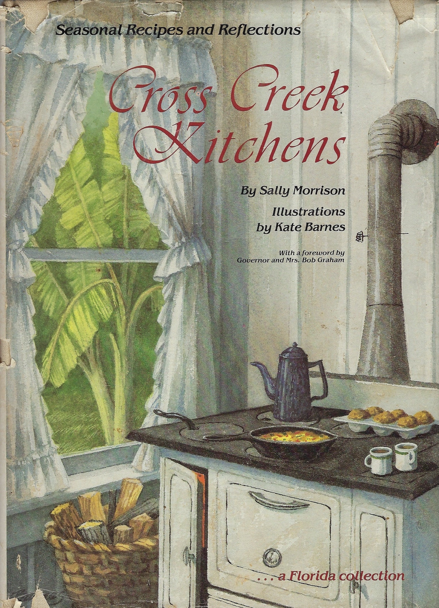 Florida Vintage Cross Creek Kitchens Hard Cover/Dj Cookbook By Sally Morrison Fl Favorite Recipes Collectible Souvenir Illustrated Book