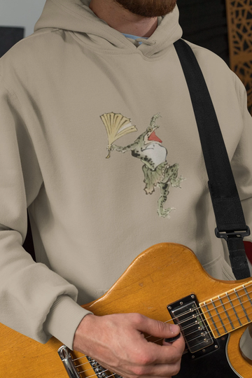 Frog Hoodie, Heavy Blend Hooded Sweatshirt, Kawanabe Artist, Japanese Art, Lovers, Gift, Comfy Sweater, Asian Sweatshirt
