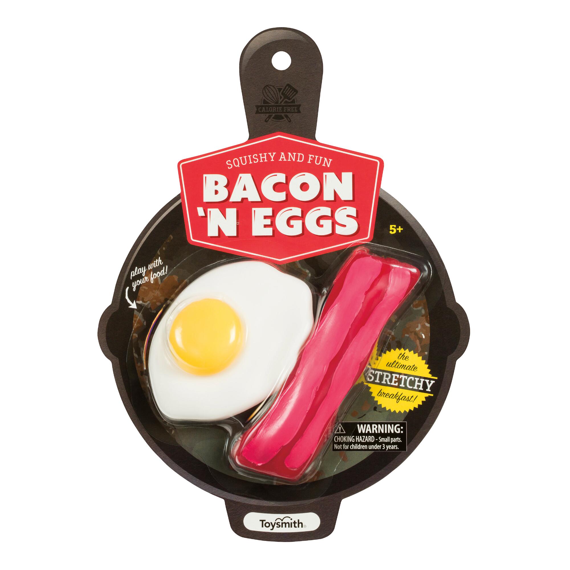 Toysmith Bacon & Eggs Stretchy Toy by World Market