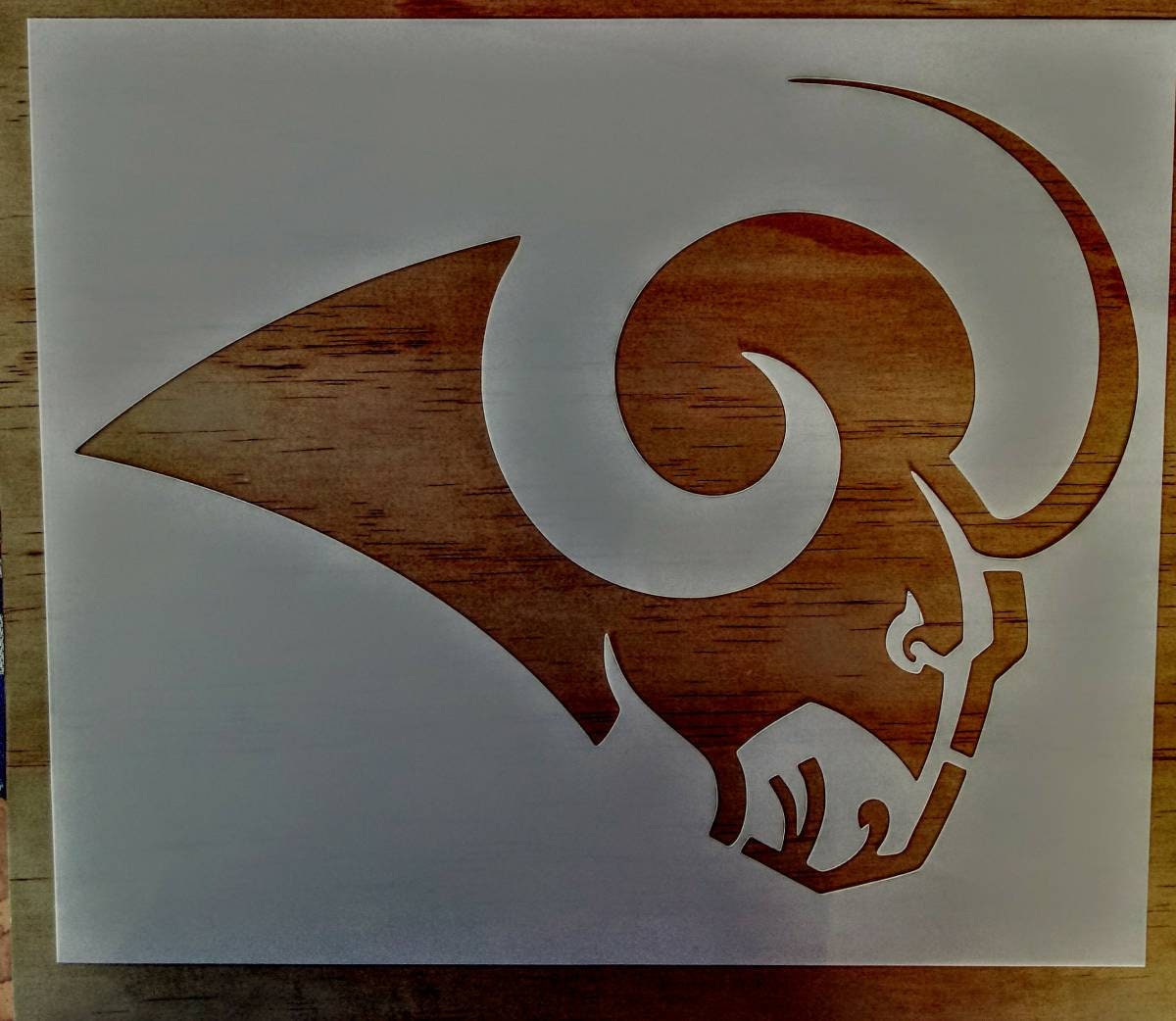 Rams Stencil 10x12