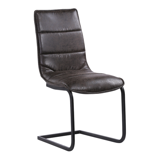 Armen Living Newark Contemporary/Modern Polyester/Polyester Blend Upholstered Side Chair (Metal Frame) in Gray | LCNWSIES