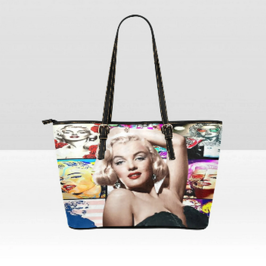 Marilyn Monroe Handbag/Collage Style/Vegan Leather Purse/Marilyn Shoulder Bag