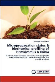 Micropropagation status & biochemical profiling of Hemidesmus & Rubia Swaroopa Ram Ghatge Author