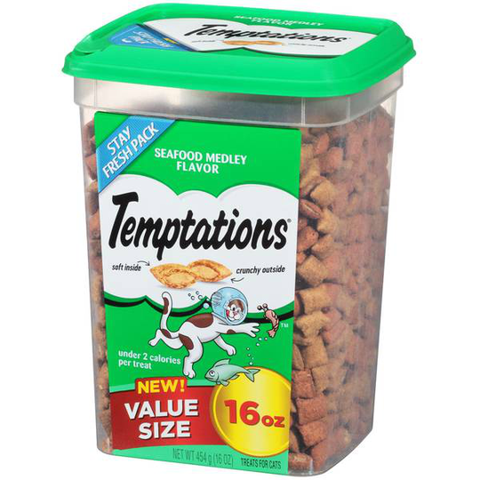 Temptations 16 oz Seafood Medley Cat Treats