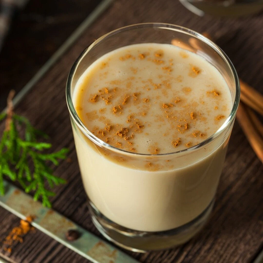 Spiked Eggnog ~ A Blend Of Light Citrus & Rum Combined With Spice Notes Clove, Cinnamon, Ginger Nutmeg Emerald Manor Candles