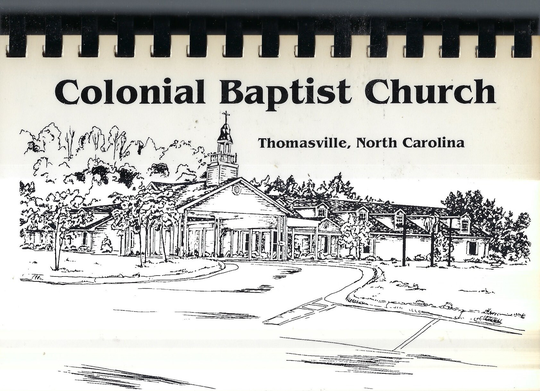 Thomasville North Carolina Vintage 1994 Colonial Baptist Church Cookbook Nc Community Favorite Recipes Collectible Souvenir Local Cook Book