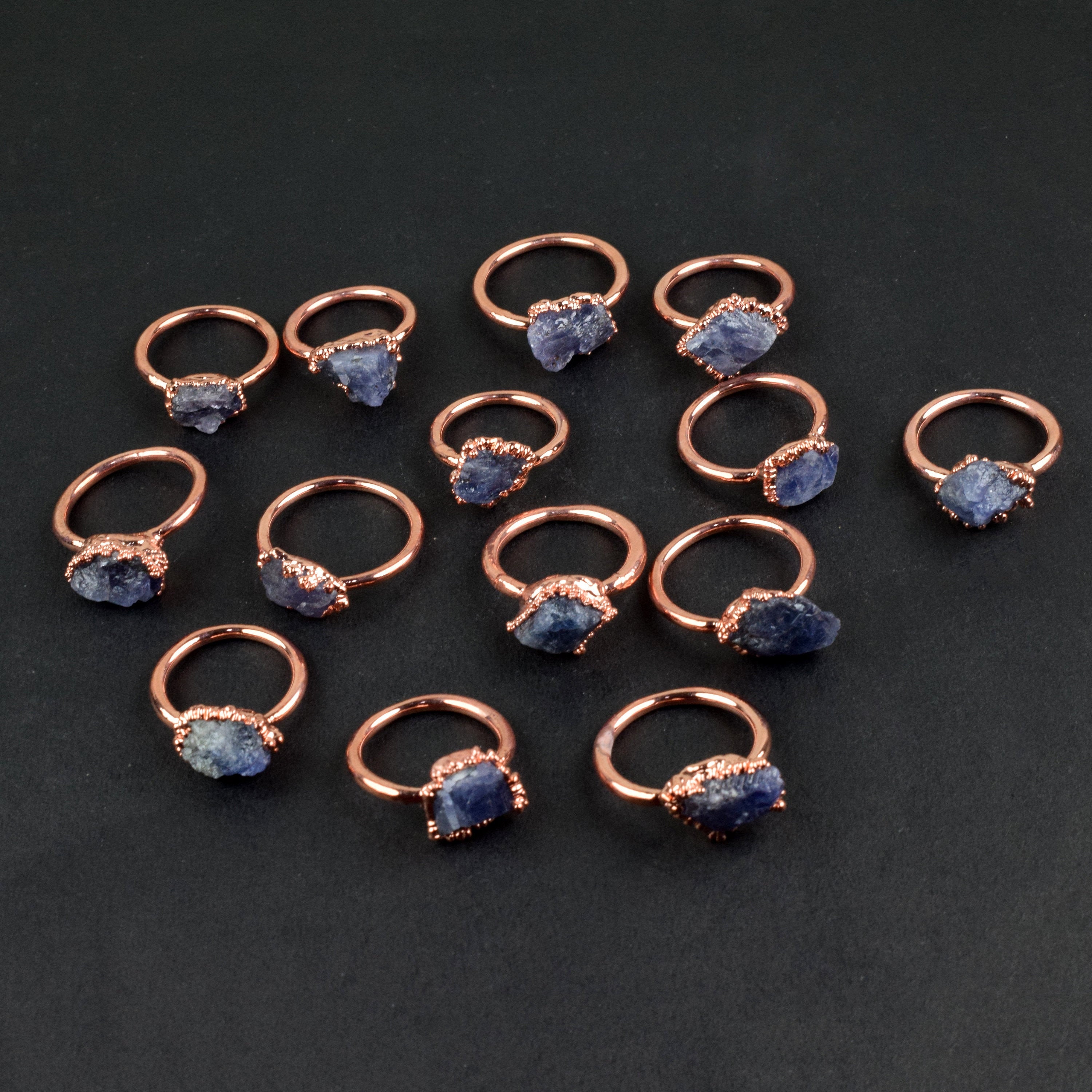Tanzanite Rings | Lot Of Wholesale Jewelry Silver Plated 15 Pcs 5-9 Us