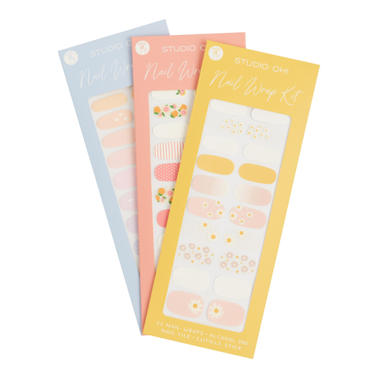 Studio Oh Nail Wrap Kit: Orange/Pink/White by World Market