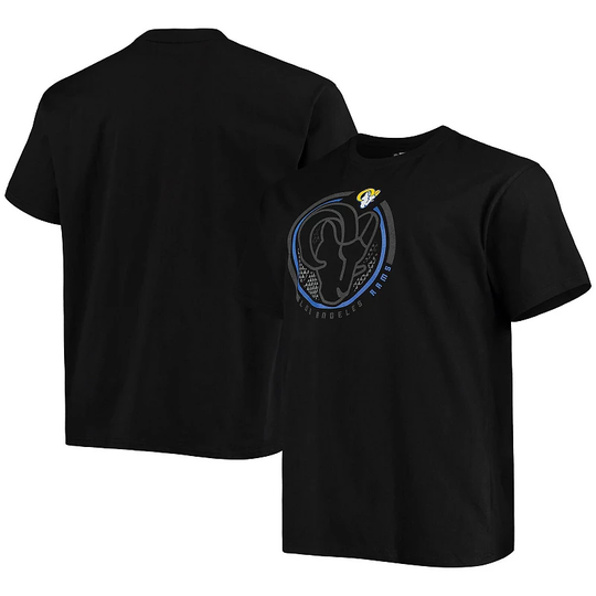 Men's Fanatics Branded Black Los Angeles Rams Big & Tall Color Pop T-Shirt, Size: 3XB, LAR Black