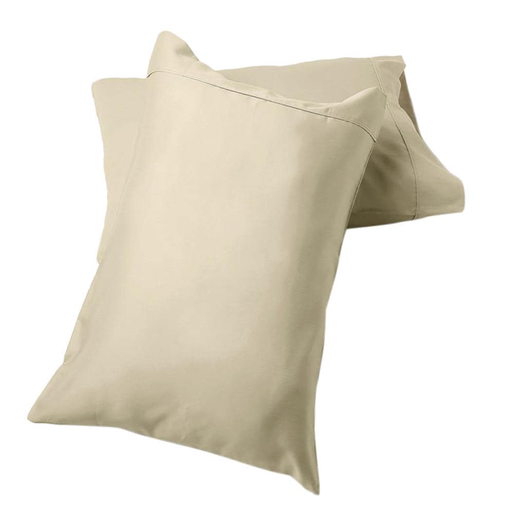 Fisher West New York 2-Pack fwny Taupe Standard Cotton Polyester Blend Pillow Case in Brown | 810018901394