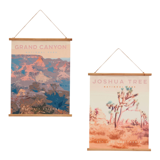 National Park Fabric Scroll Wall Hanging: Multi by World Market