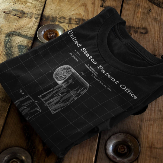 Toilet Paper Patent Shirt Men's Tri-Blend Crew Tee