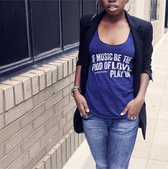 Shakespeare Music Quote - Tank Top Womens Tri-Blend S M Lg | 8 Color Options Skip N Whistle