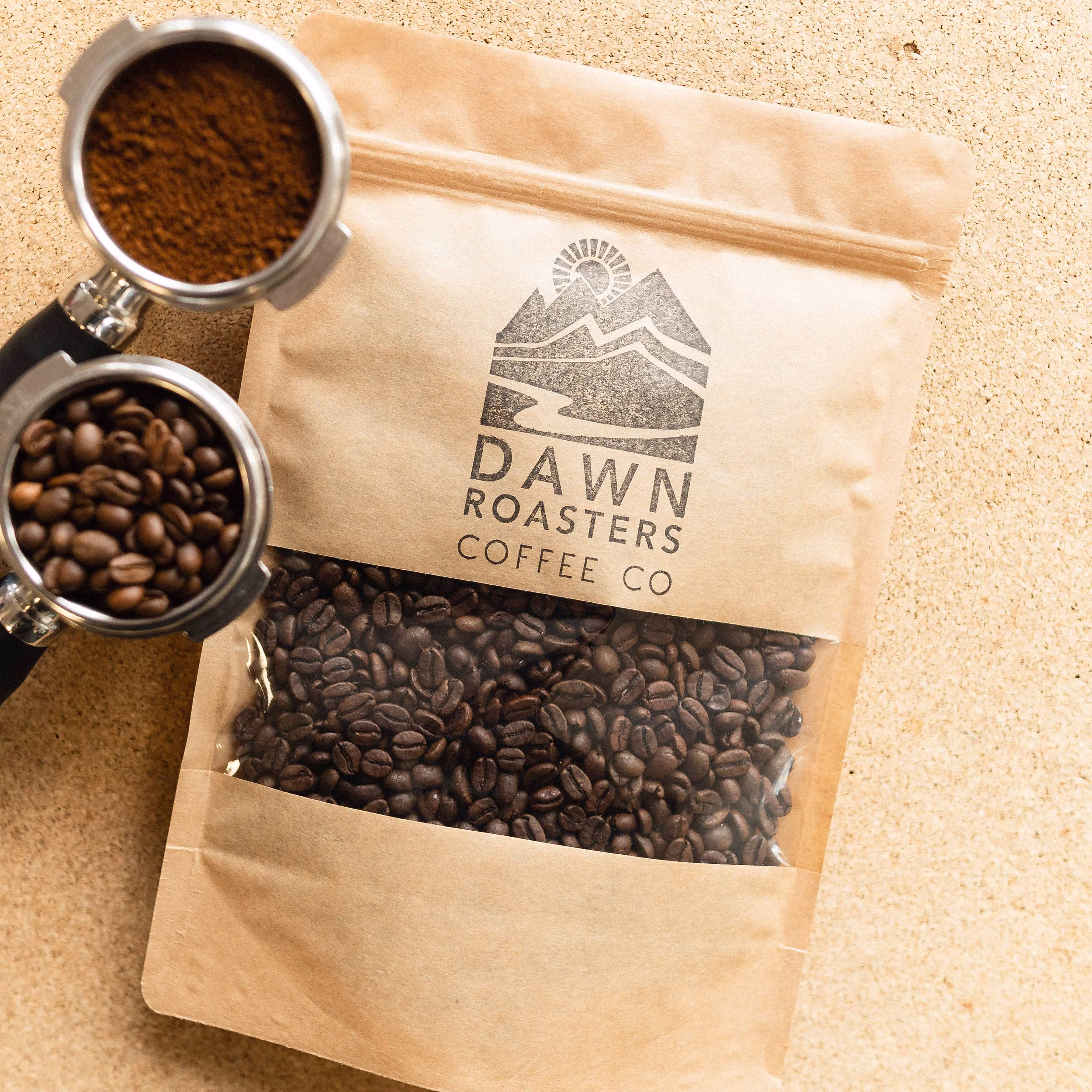 Dawn Roasters Flagship Blend Coffee Beans - Freshly Roasted Shop Style Whole Bean & Cafetière & Espresso Grind