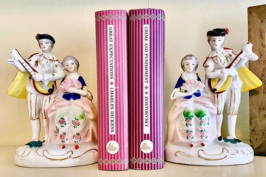 Hand Painted Figurines/Bookends Made in Occupied Japan