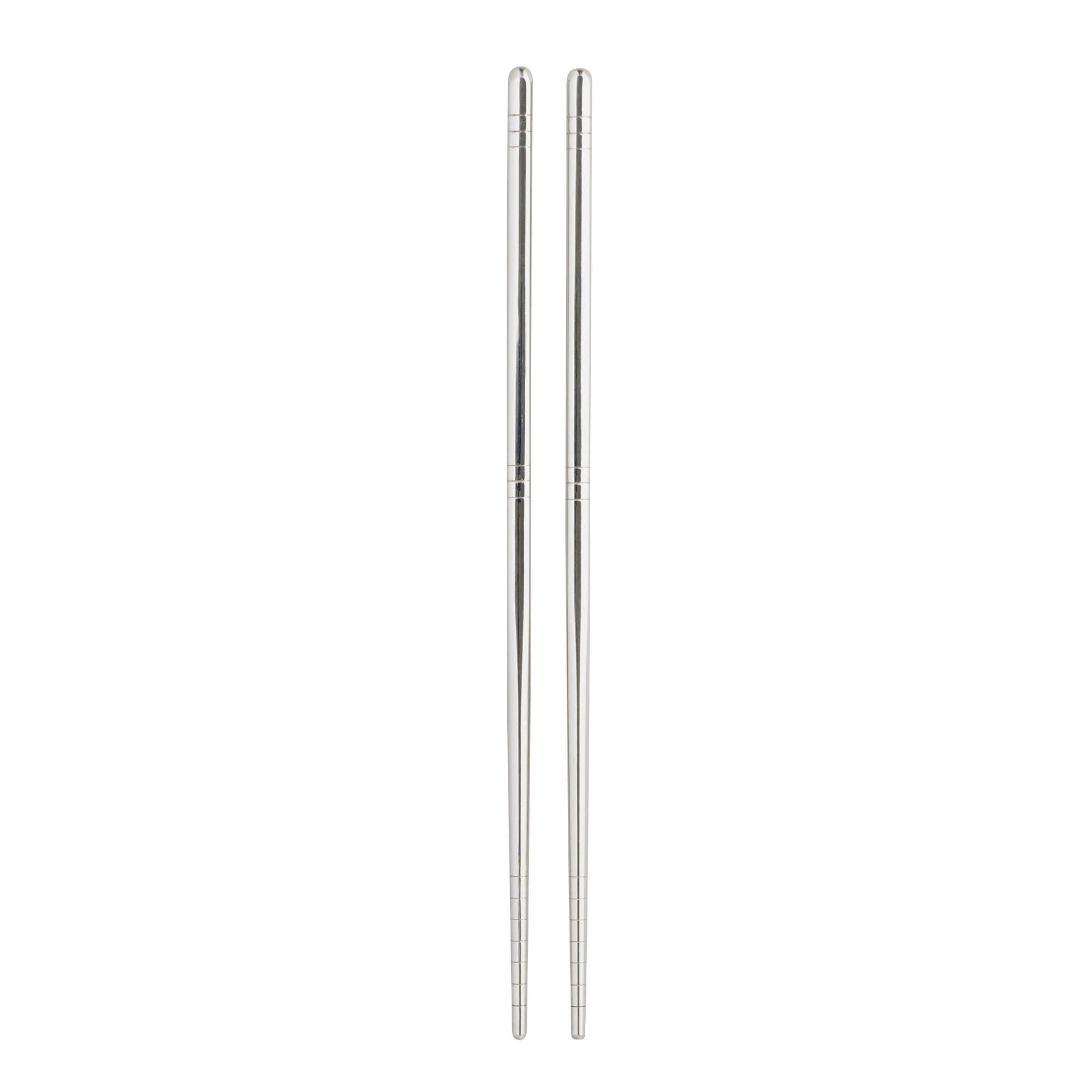 Stainless Steel Chopsticks Set of 12: Silver by World Market