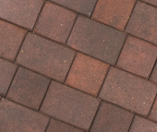 CastleLite Cobble Stone 6-in L x 6-in W x 2-in H Napa Blend Concrete Paver in Orange | Q030.110.66.C3