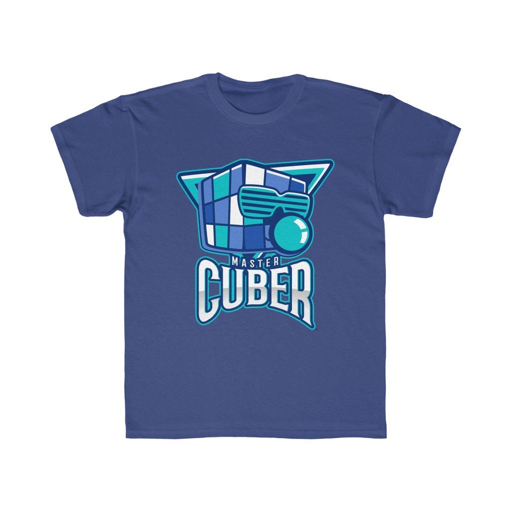 Master Cuber - Rubik's Cube Shirt | Youth Sizes Soft Cotton T-Shirt, Fun Gift, Kids, Multiple Colors Available