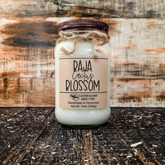 Baja Cactus Blossom 16Oz Jar | Soy Blend Candle