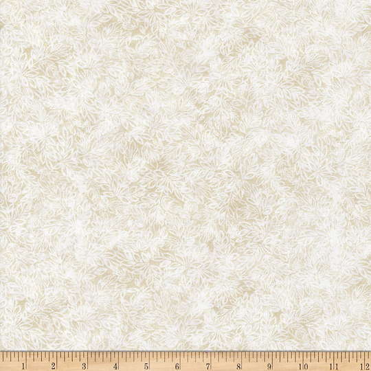 Meadow Mini Leaf Blender Cream Timeless Treasures 44 Inches Wide Cotton Quilting Fabric Tt-C8500-Cream-Meadow