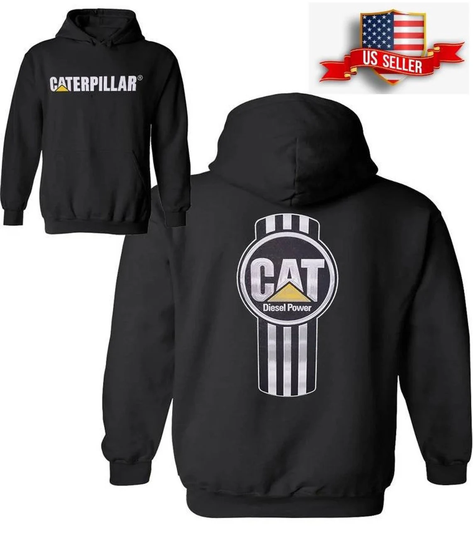 Caterpillar Hoodie Cat Tractor Equipment Men Bulldozer Adult's