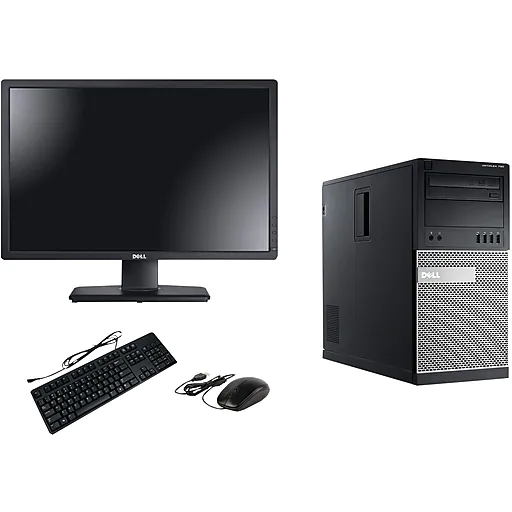 Dell OptiPlex 790 All in One Tower with a 22" LCD Monitor, Intel i3, 1TB HDD, 8GB DDR3 RAM, Refurbished