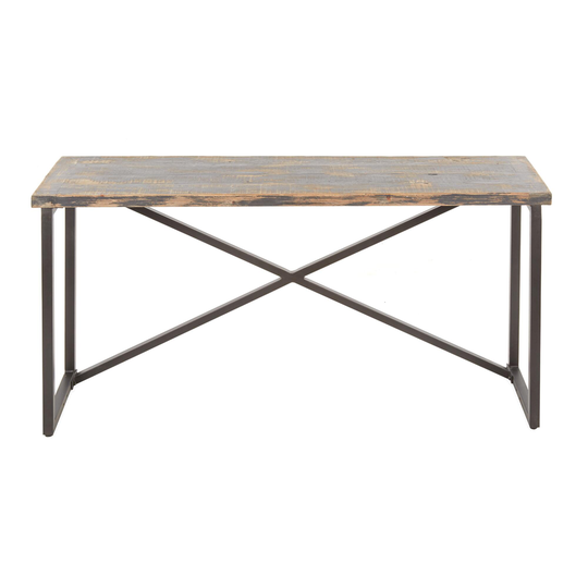 Antique Black Reclaimed Pine Sita Console Table by World Market
