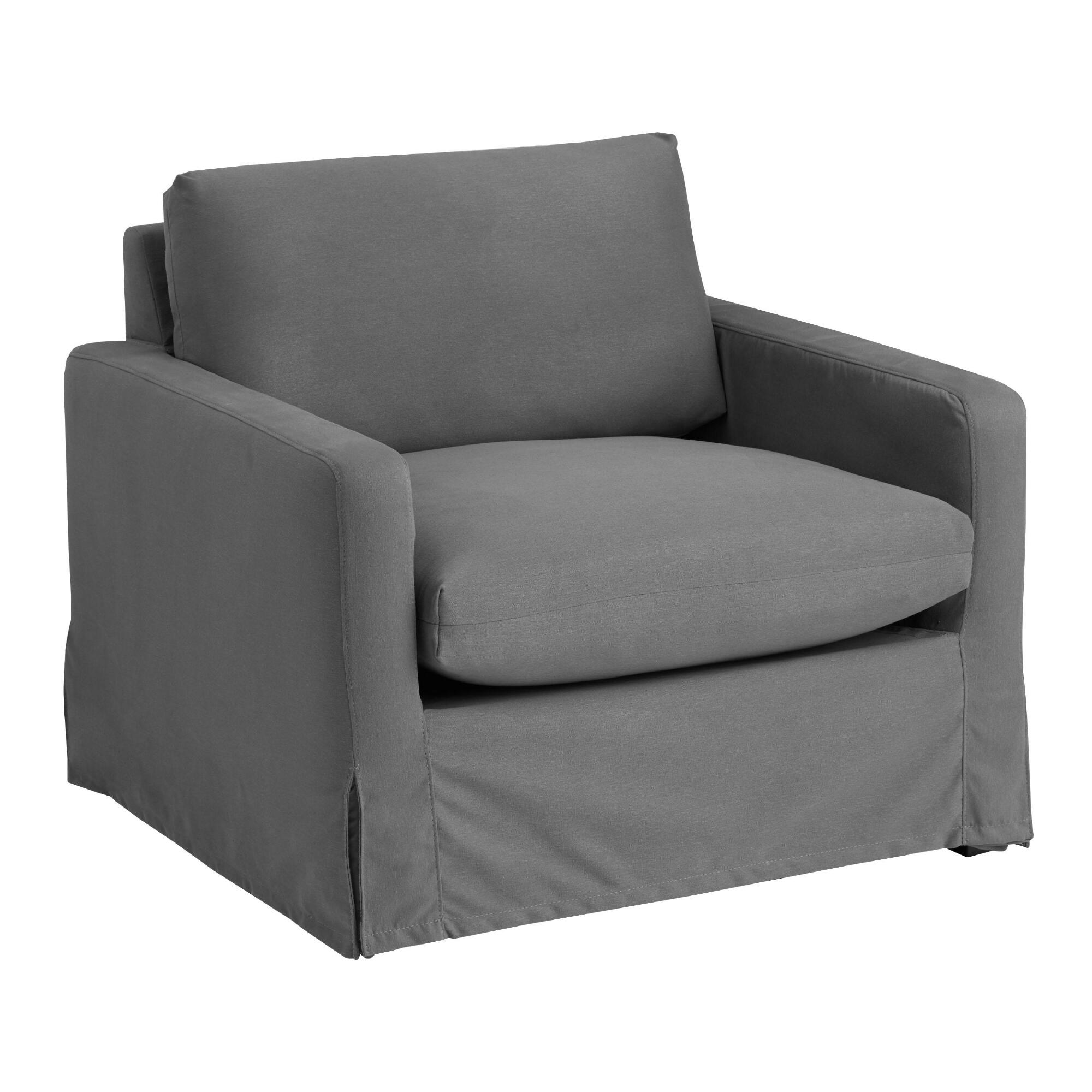 Chandler Chair Replacement Slipcovers 3 Piece Set: Cream - Polyester by World Market