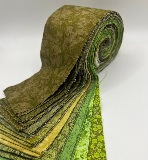 Olive Sage Army Green Tonal Blender Fabrics 100% Cotton For Quilting Choose Fat Quarters, 2 1/2" Strips, Jelly Roll, Charm Pack, Layer Cake