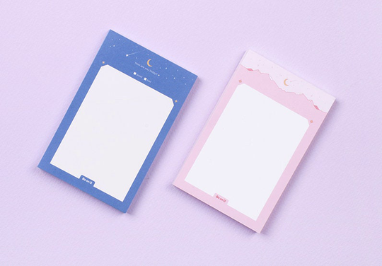 Notepads [Moon]/Blue Notepad Pink Memo Pad Moon Scrapbooking Organize Christmas Gift Cute Kawaii