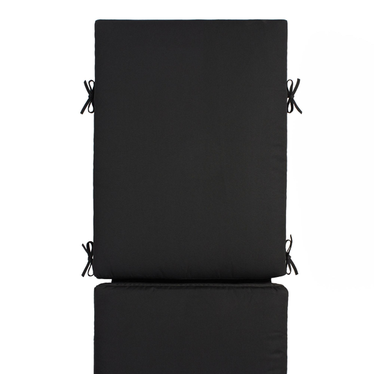 Sunbrella Black Canvas Outdoor Patio Chaise Lounge Cushion - Acrylic by World Market