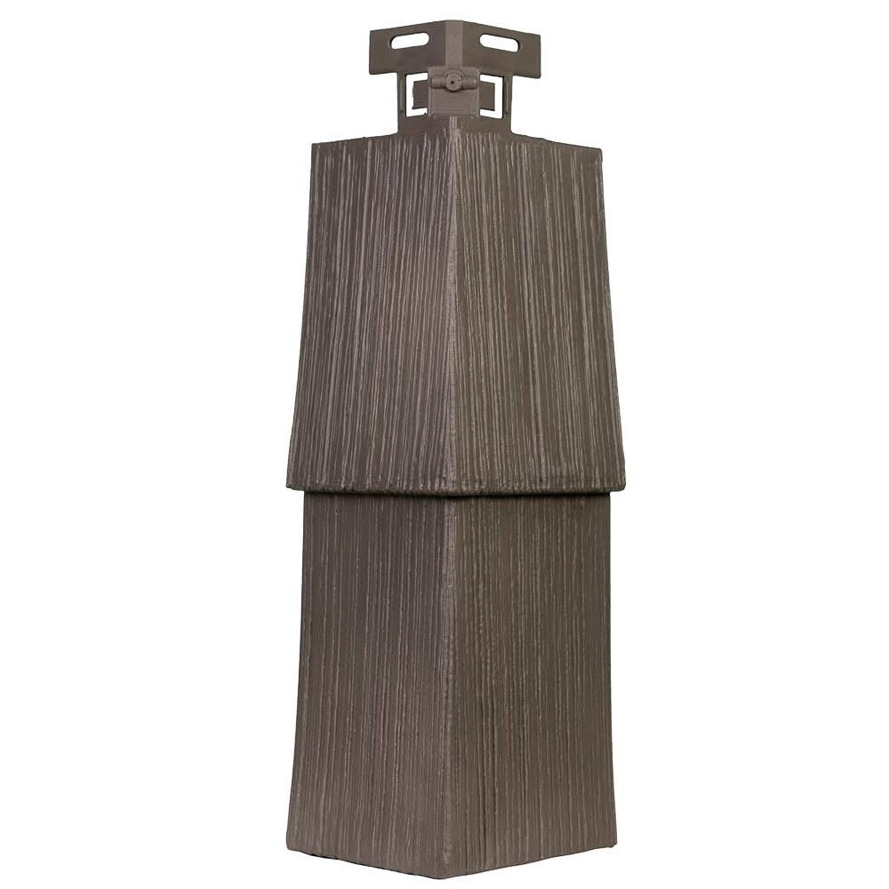 Novik NovikShake RS Shake Vinyl Siding Panel Cedar Blend 4.5-in x 14.63-in in Brown | 120060033