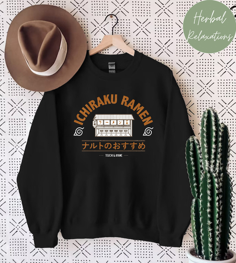 Ichiraku Ramen Shirt, Anime Manga Hoodie, Sweatshirt, Gift For Fan, Merch
