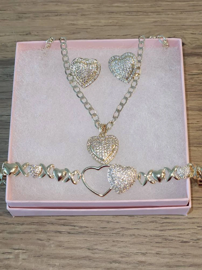 xoxo Hugs Kisses Anklet Set Jewelry Rings For Women Heart Ring Engagement Pandora Gold Diamond