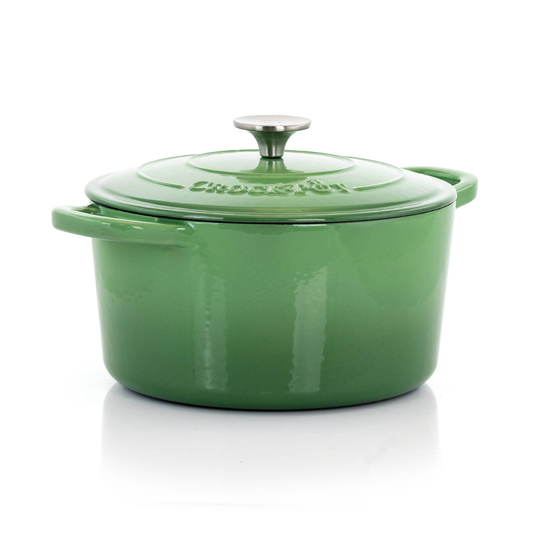 Crock-Pot Crock-Pot Artisan 2 Piece 5 -Quart Enameled Cast Iron Dutch Oven in Pistachio Green | 849113368M