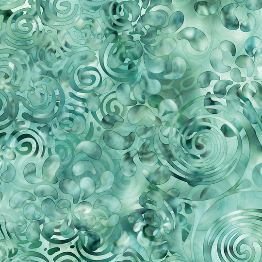 Swirling Texture Ombre Blender in Sage From Effervescence Collection For Qt Fabrics - 100% Cotton Color Fades Light To Dark