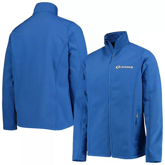 Men's Dunbrooke Royal Los Angeles Rams Big & Tall Sonoma Softshell Full-Zip Jacket, Size: XLT, Blue