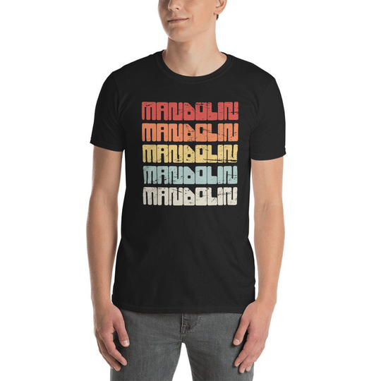 Mandolin T-Shirt/Player Tee Shirt Gift Idea Retro Vintage Accessories | Unisex